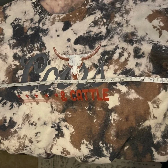 Coors & Cattle Brown and Cream Sweatshirt - Picture 2 of 5